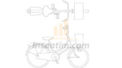 Sepetli Bisiklet Çizimi (dwg)