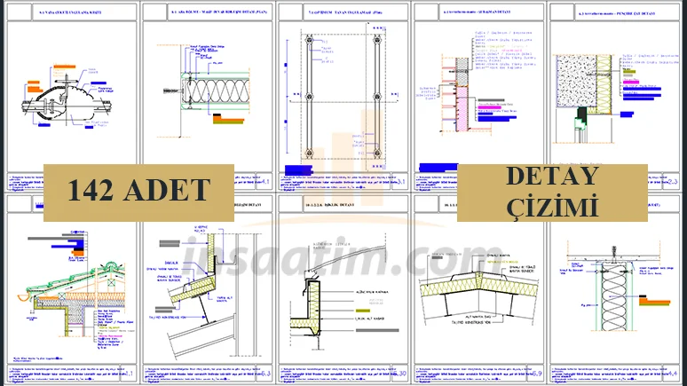 Çeşitli Mimari Detay Çizimleri (dwg)