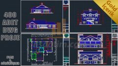 ABD’li Mimarlar Tarafından Çizilmiş Konut Projeleri (dwg) – 400 Proje