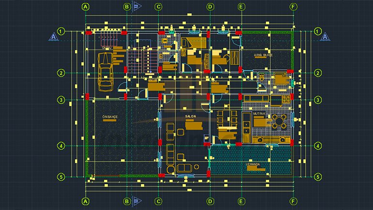 Full Mimari Villa Projesi (dwg)