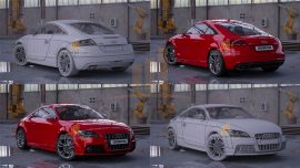 3D Model Audi TT Çizimi