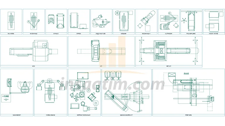 Hastane ve Dişçi Muayenehanesi Tefrişleri – dwg