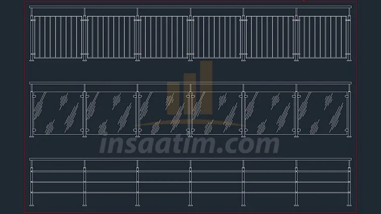 Dwg Korkuluk Çizimleri