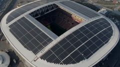 Nef Stadyum çatısına güneş enerji santrali kuruldu…