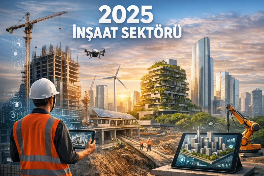 2025 yılında inşaat sektörü trendler, zorluklar, beklentiler