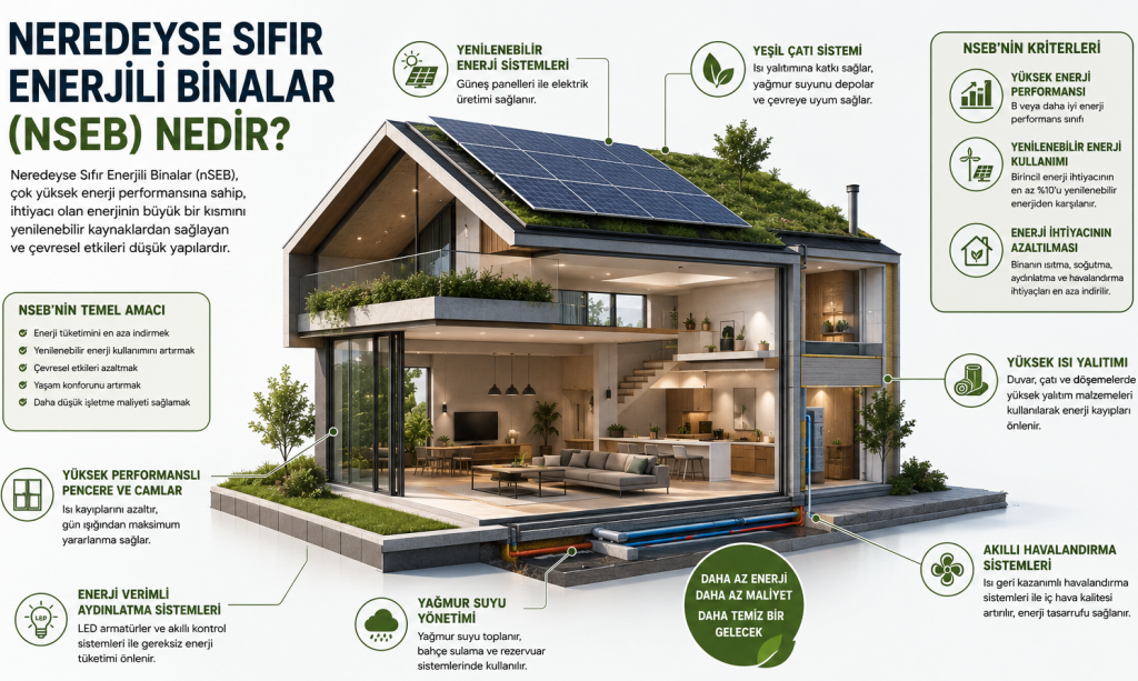 Neredeyse sıfır enerjili binalar (nSEB) nedir?