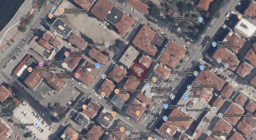 Çanakkale Cevatpaşa 589 Ada 57 Parsel Sorgusu