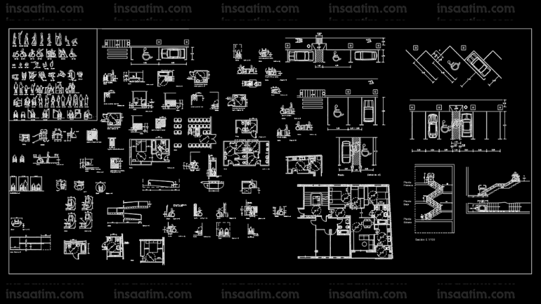 Engelsiz Tefrişler Kütüphanesi – dwg
