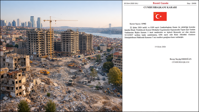 İstanbul Kentsel Dönüşüm Yardımlarında Süre 2027 Sonuna Uzatıldı